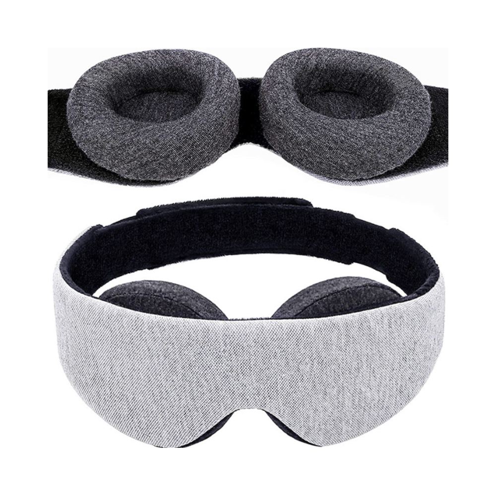 100% lichtblokkerend oogmasker, nul oogdruk, comfortabel en verstelbaar slaapmasker voor dames en heren