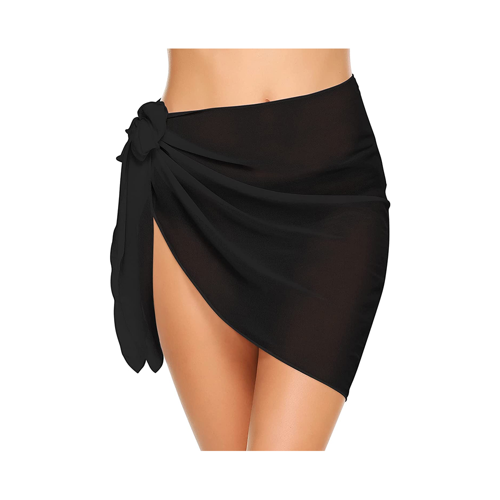 100% polyester dames strand chiffon wrap effen kleur pure bikini sarong wraps