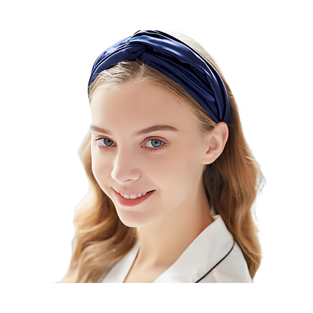 Satijnen hoofdbanden zijdeachtige tulband hoofdband voor dames meisjes haarwikkelaccessoire